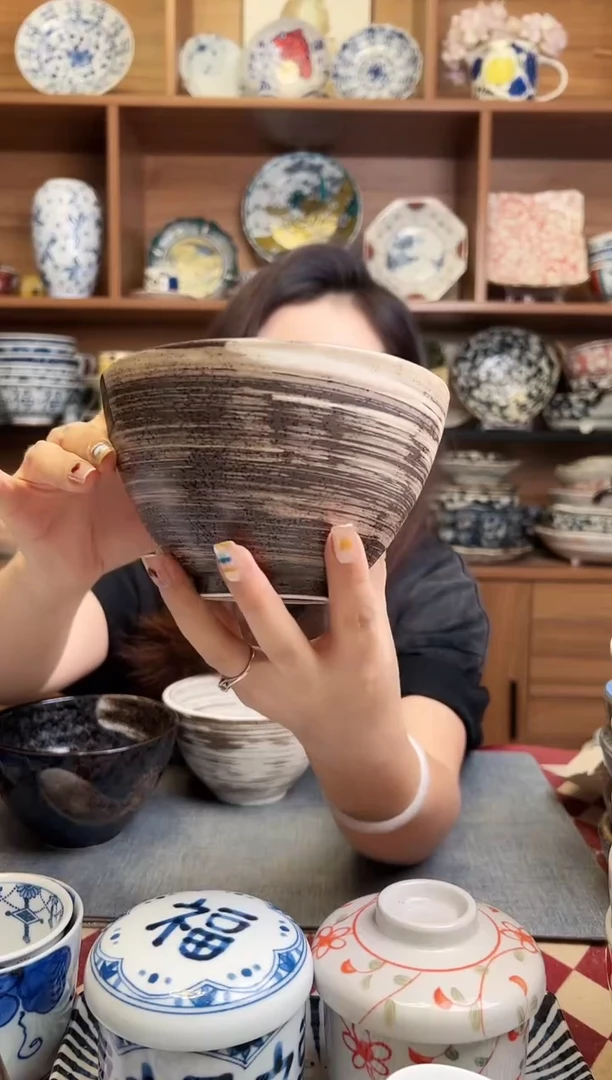 瓷片故里13cm斗笠碗