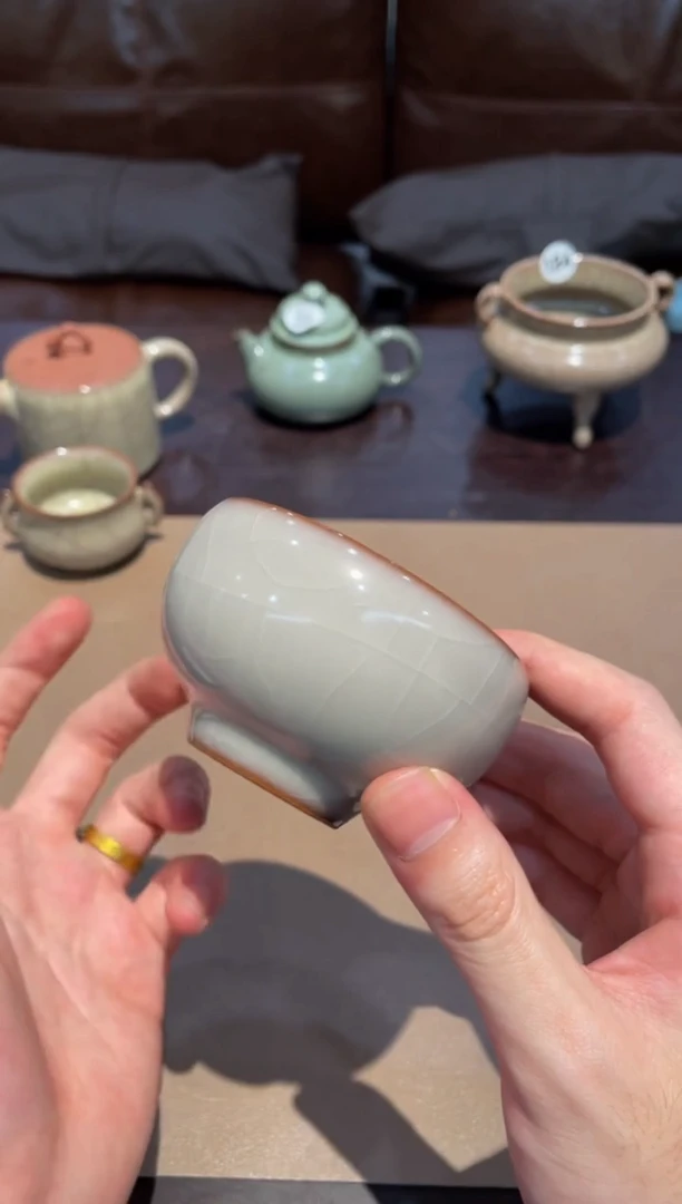 193窑承青瓷猪油冻禅定