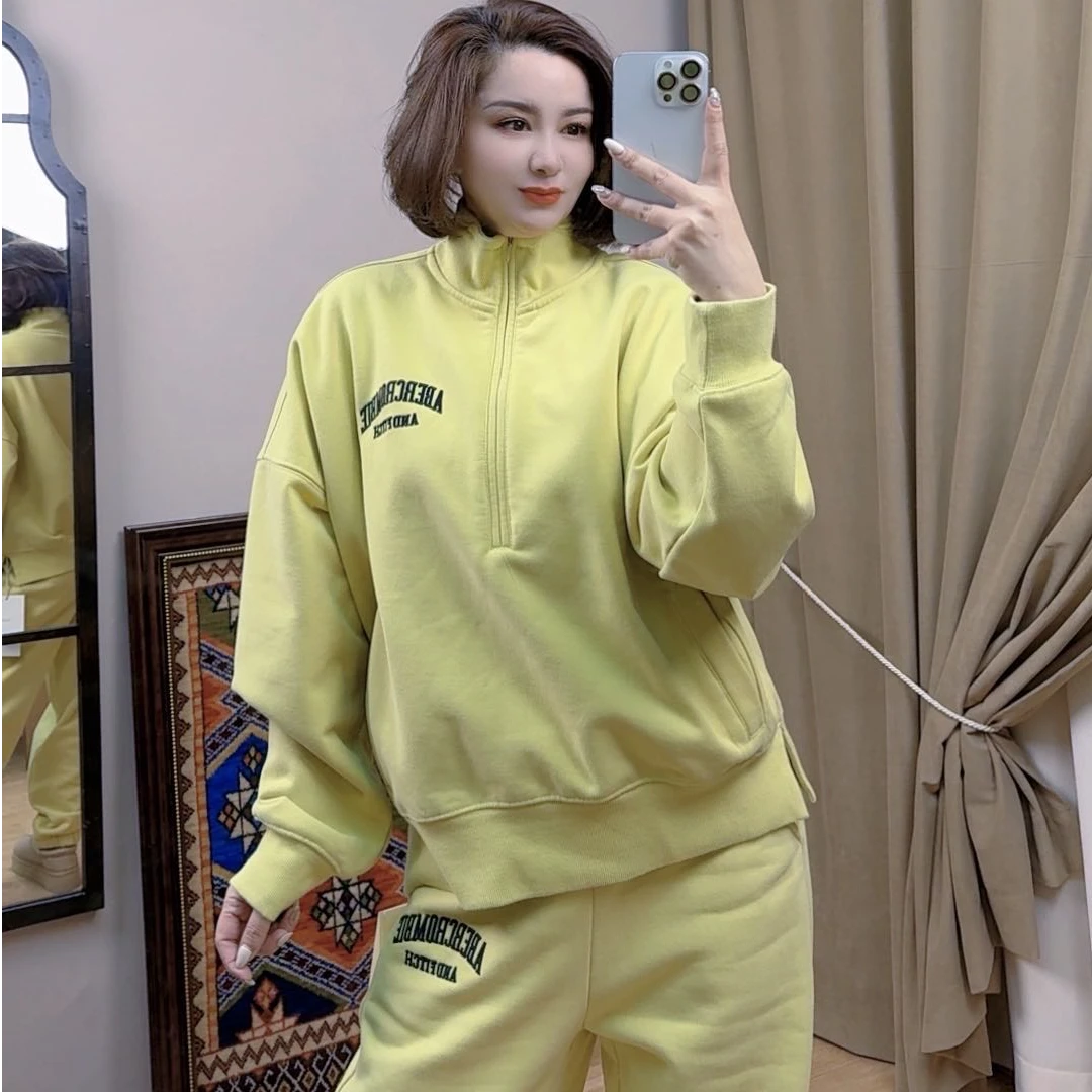 冬季套装欧美气质网红时尚休闲百搭宽松潮流设计师女士