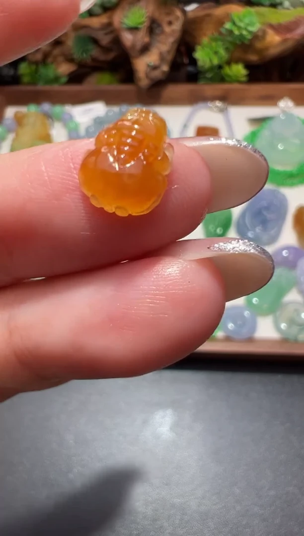 未镶嵌定制翡翠9.6*8.1*3.1貔貅