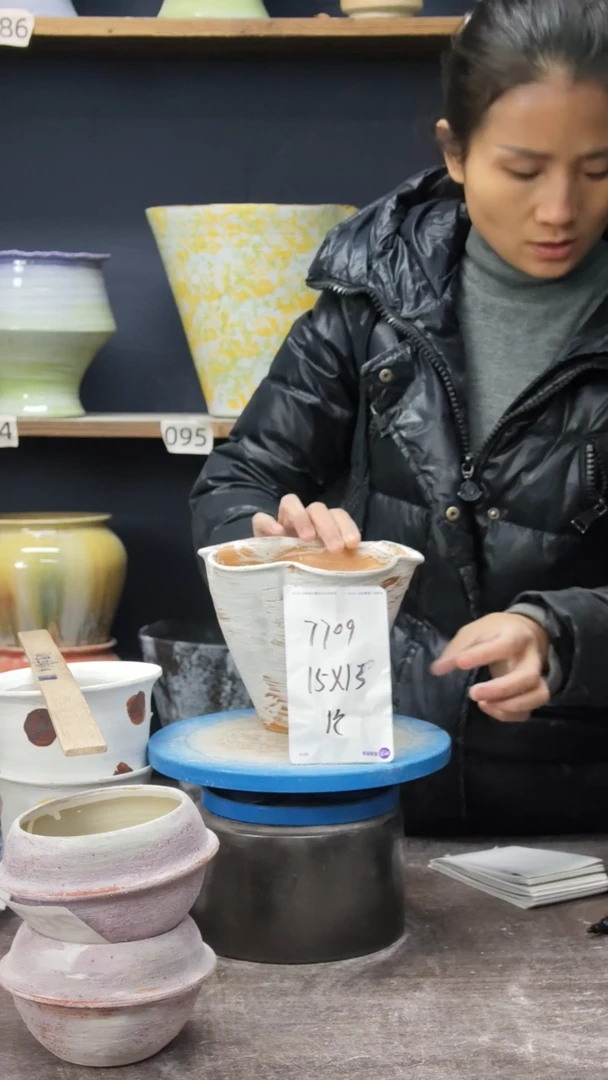 景德镇花盆默认微瑕7709