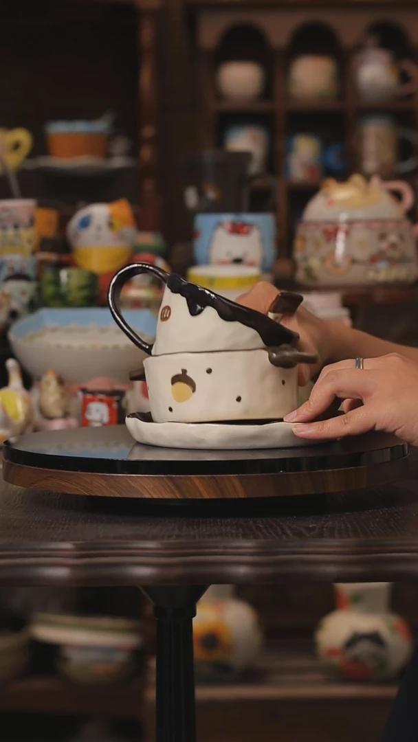 摆件景德镇釉下彩绘设计师款式陶瓷