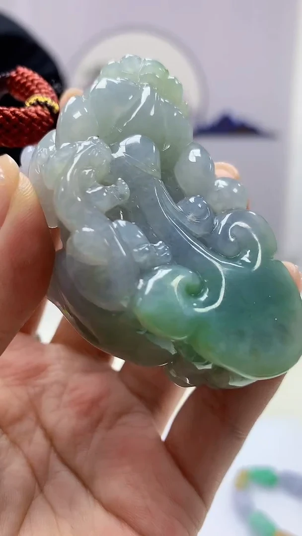 【闪购商品】定制翡翠未镶嵌4969ms-毛货288貔貅