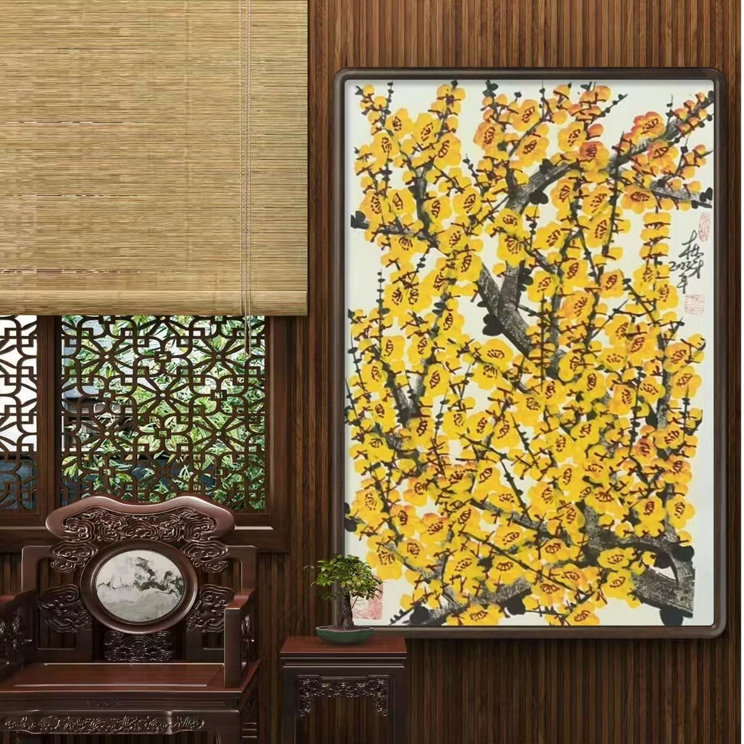 橱窗展示/山艺文化/ 杜保才（杜宝才）老师/宣纸国画/带证书（展示)
