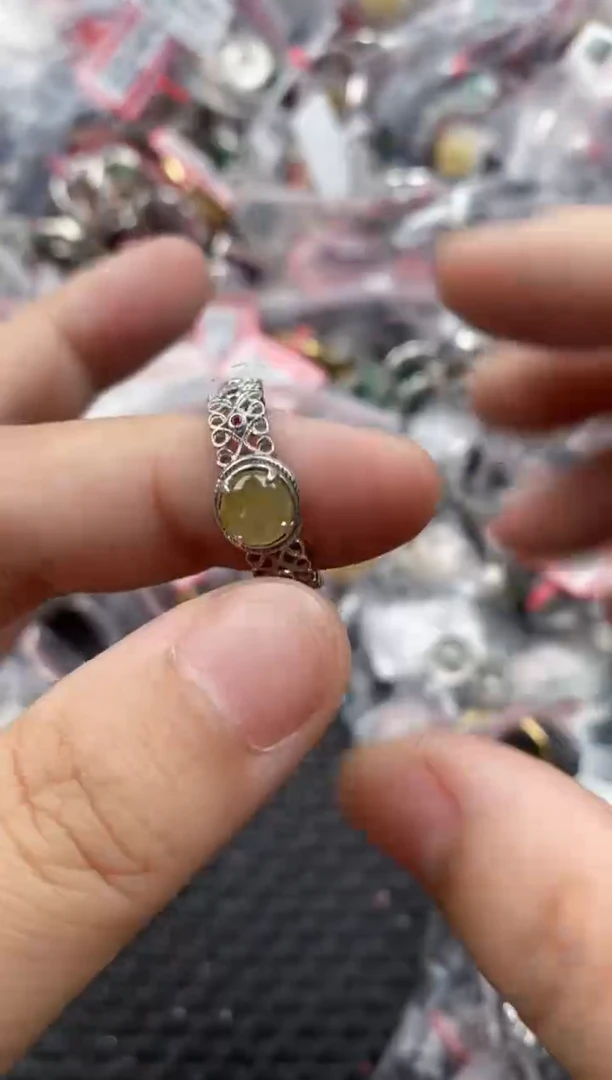 银S925镶嵌戒指翡翠111    7