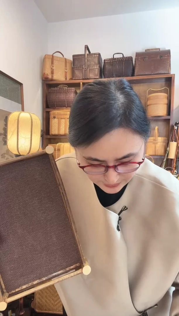 XJTC174长方形云妃藤席托盘小