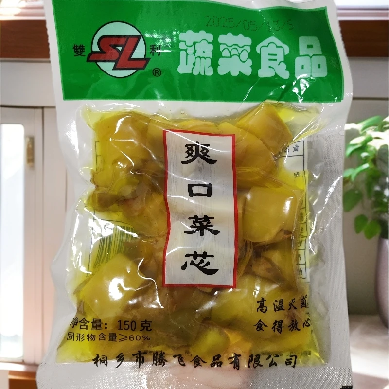 25年7月货拍一份发10包每包140克双利牌爽口菜芯双利系列腾飞食品