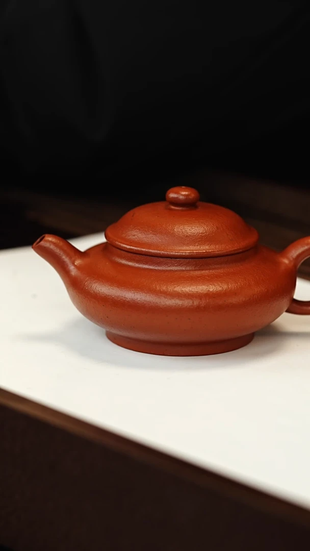 茶壶紫砂j*t砂朱全手工壶