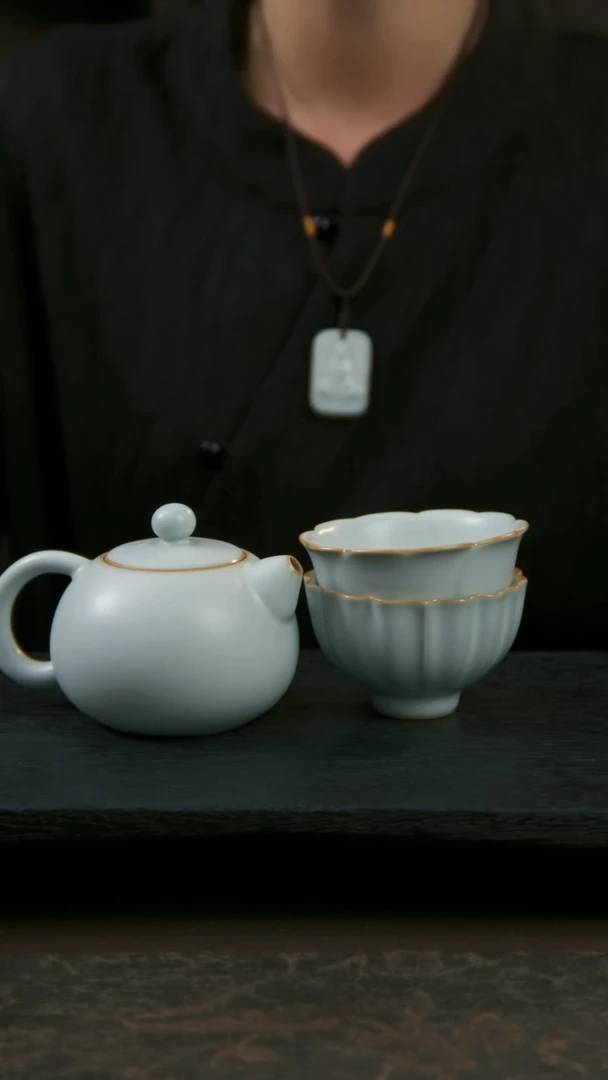 【闪购商品】杯西施壶+晴云对杯（开片不开片可选）