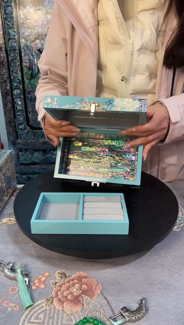 手工微瑕 ·满贝底 · 弘贝雅螺钿漆器