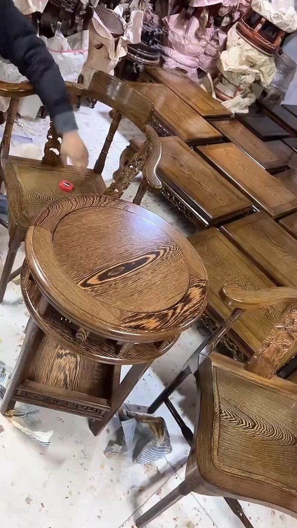 【闪购商品】花梨木类红木工艺品鸡翅木三件套