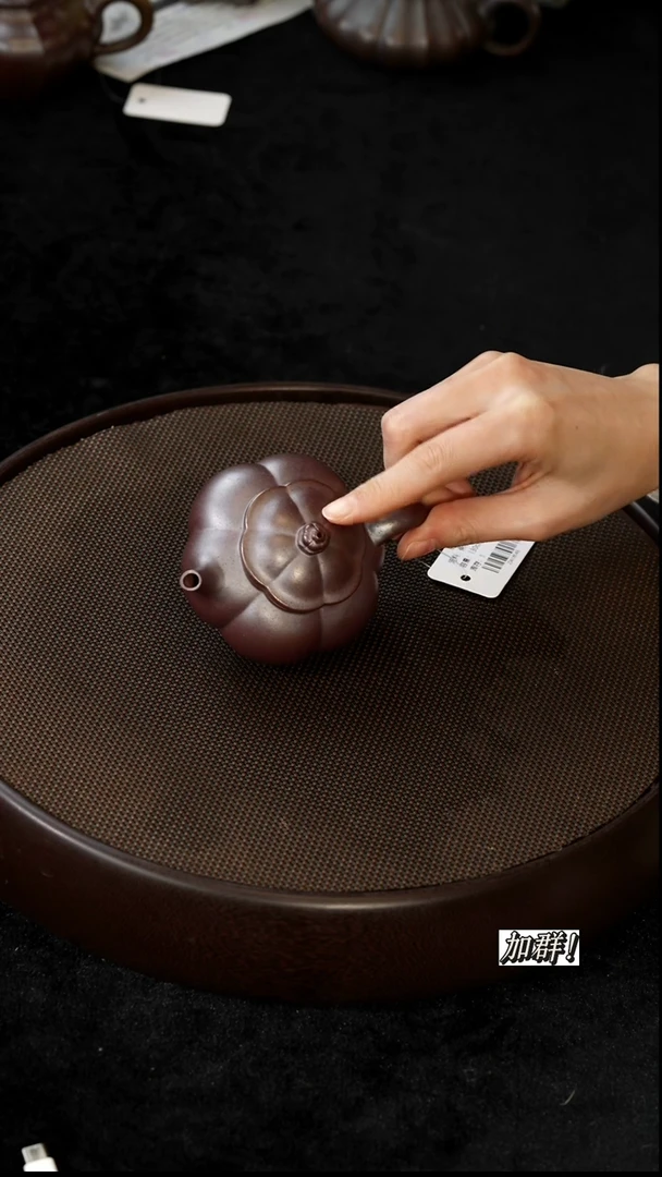 茶壶紫砂ZJ418546柴烧筋纹寒江130c