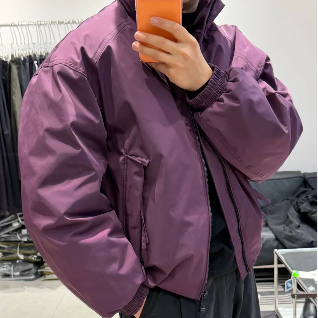 短宽版型基础cleanfit棉衣棉服立领情侣宽松潮流棉袄ins排骨棉衣