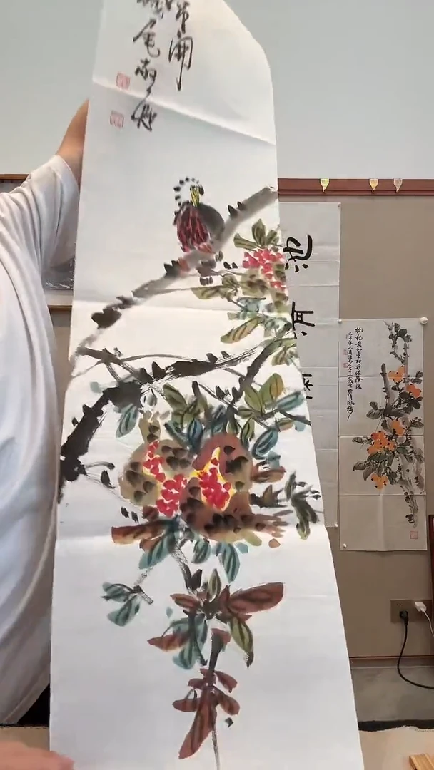 国画j陈老师国画作品一件