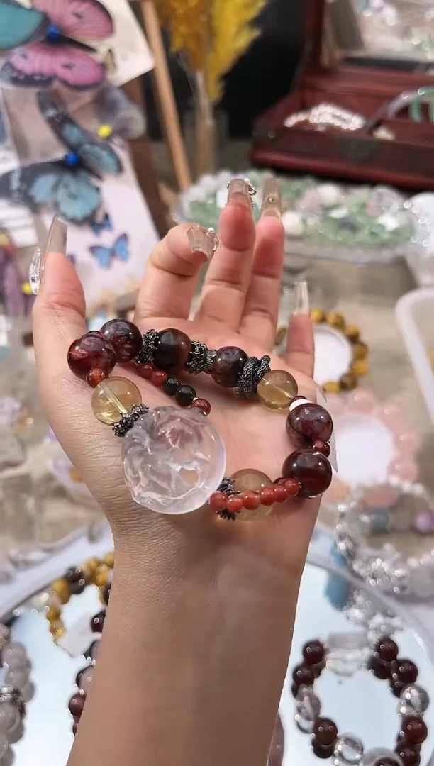 【闪购商品】水晶手链未镶嵌多样性发货颜色微差发其一