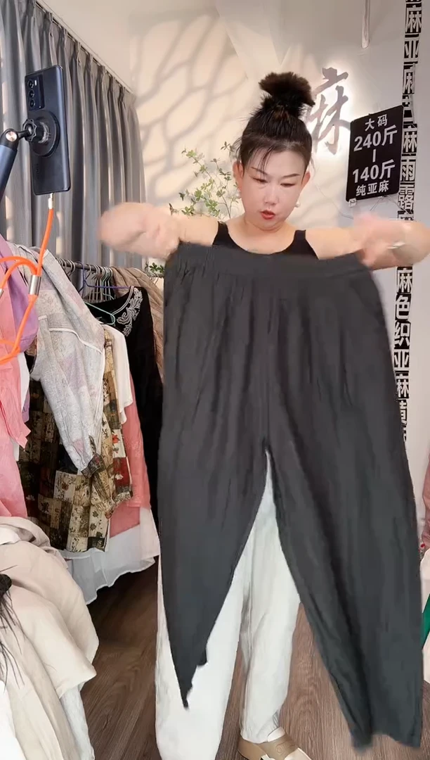 亚麻大码女装上衣