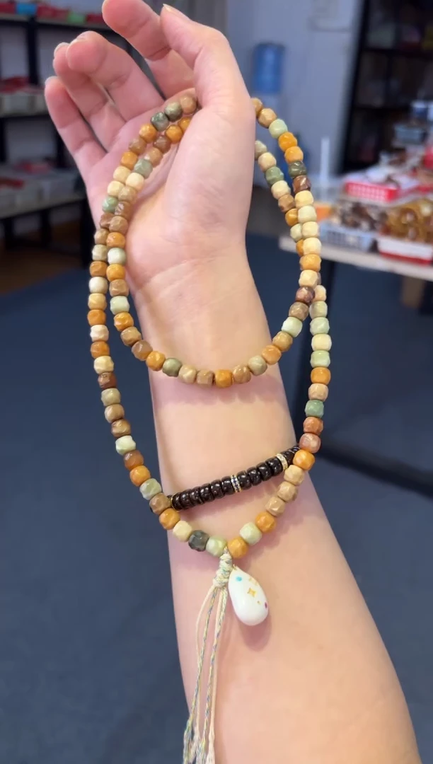 吊坠菩提根/象牙果龙脊多宝无相108【配饰款】