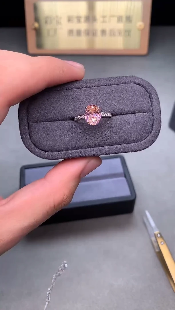 银S925镶嵌戒指碧玺2222