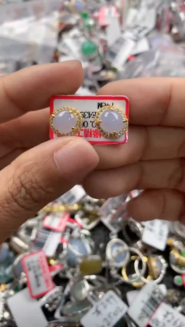 银S925镶嵌戒指翡翠777            1