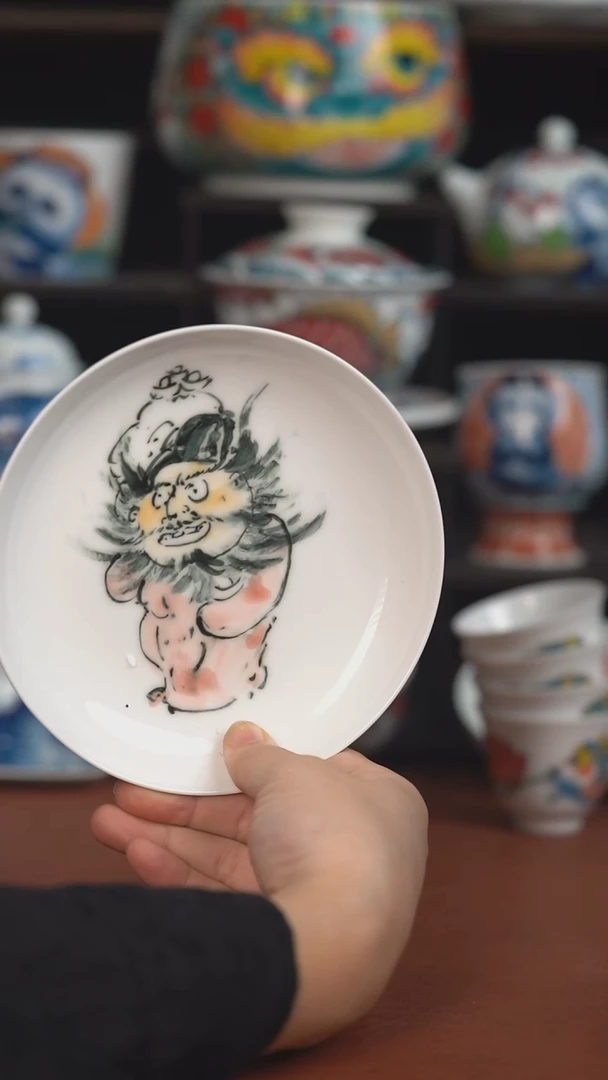 昨明手绘壶承（微瑕福利 ）