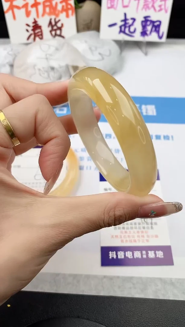 未镶嵌手镯石英质玉j76-HB58+