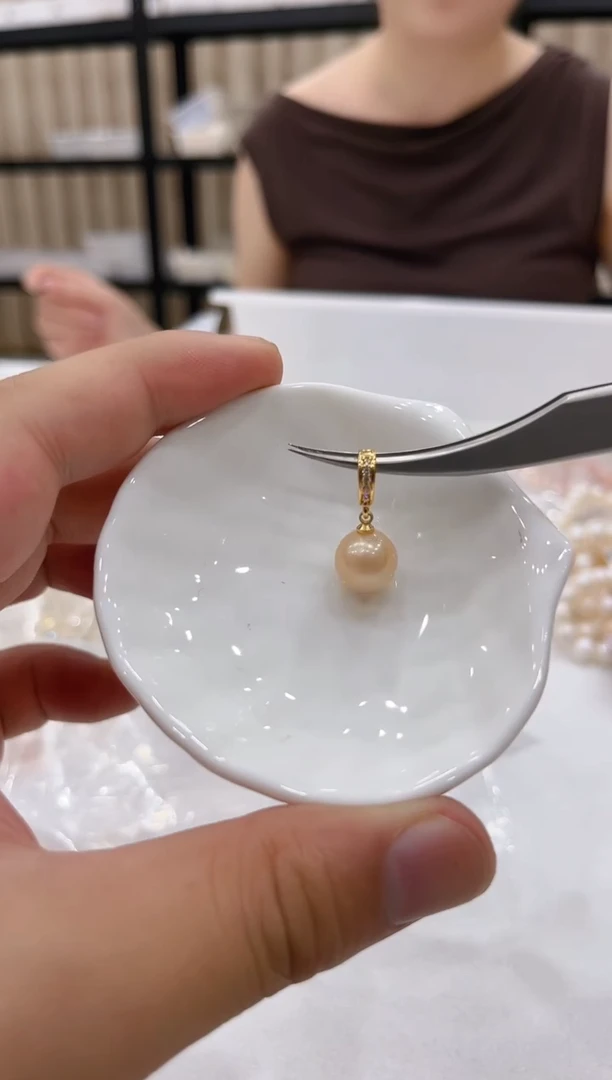 淡水珍珠银S925镶嵌颈饰XL3306