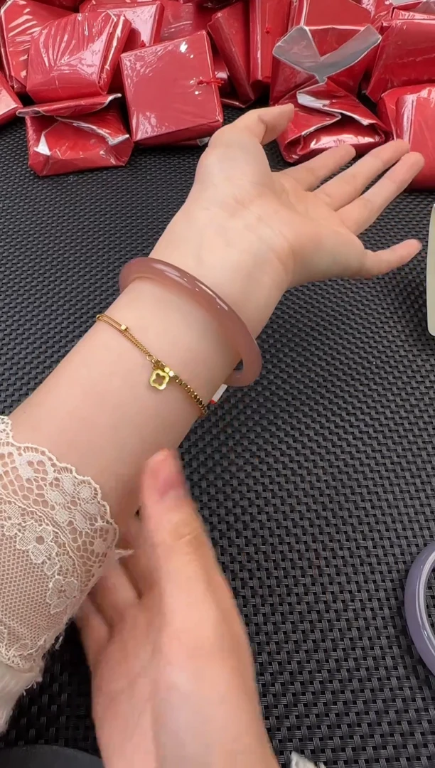 未镶嵌手镯石英质玉圈口57