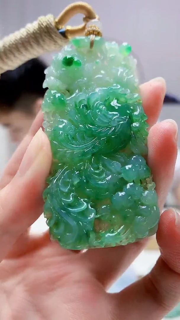 未镶嵌定制翡翠4868zm-毛货挂件117