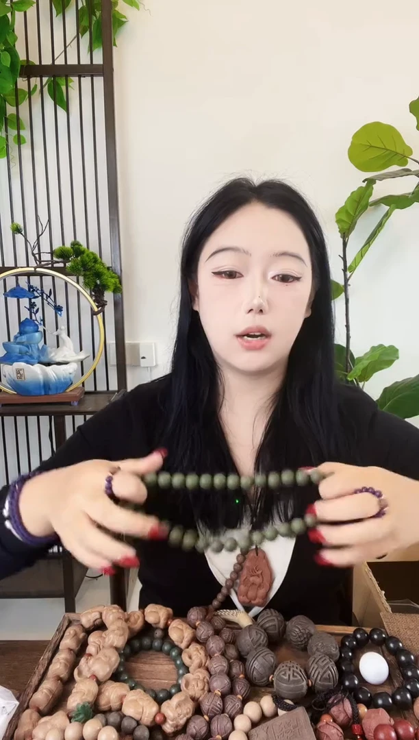 泥塑迷迭香双圈手串一个