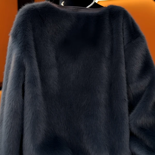 2025年秋冬新款气质百搭小香风显瘦保暖雪兰貂外套14238