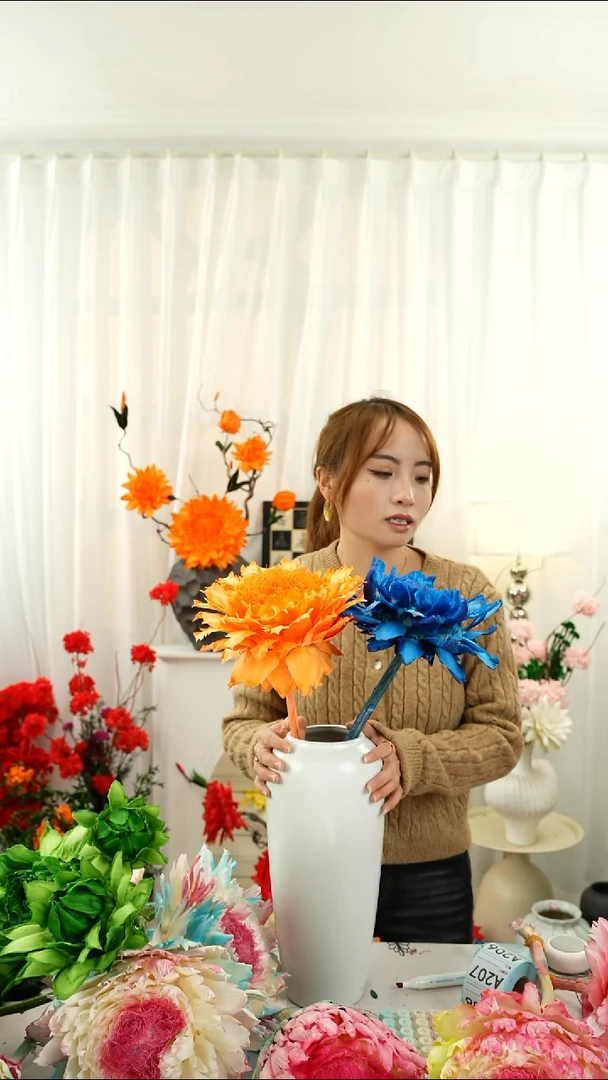 永生花   霸王花   两个头【爱马仕】  A206