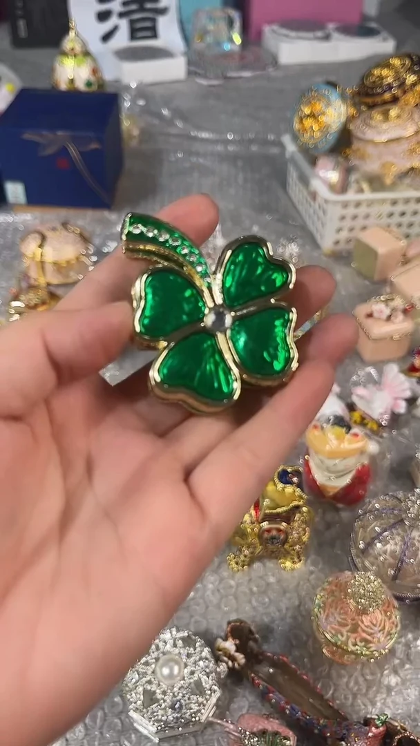 四叶草七宝烧杯子茶具