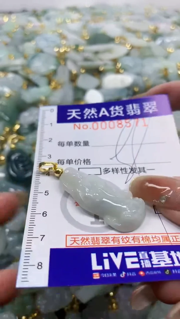 颈饰未镶嵌翡翠天然A货翡翠