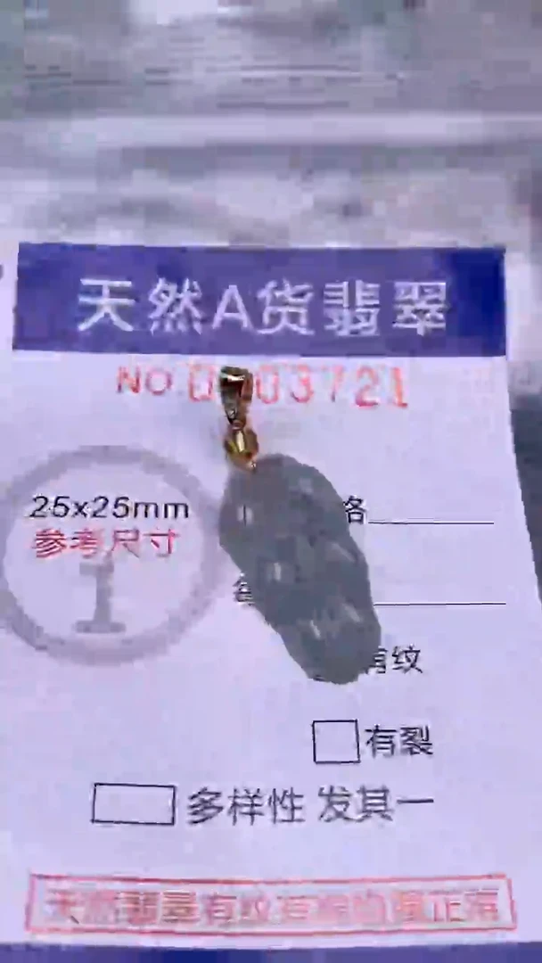 翡翠未镶嵌吊坠(不含链)1