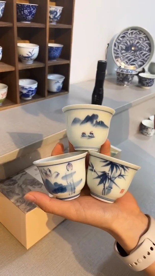 景德镇高温瓷手绘套装