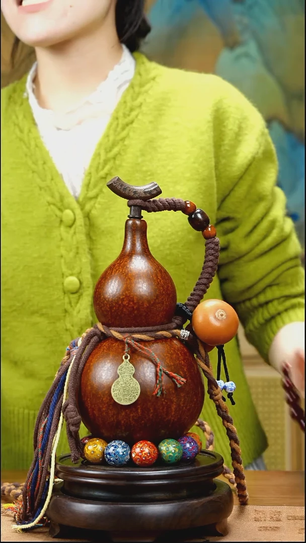 XE114藏绳款酒葫芦不包手串（现货现发）+原色小手捏