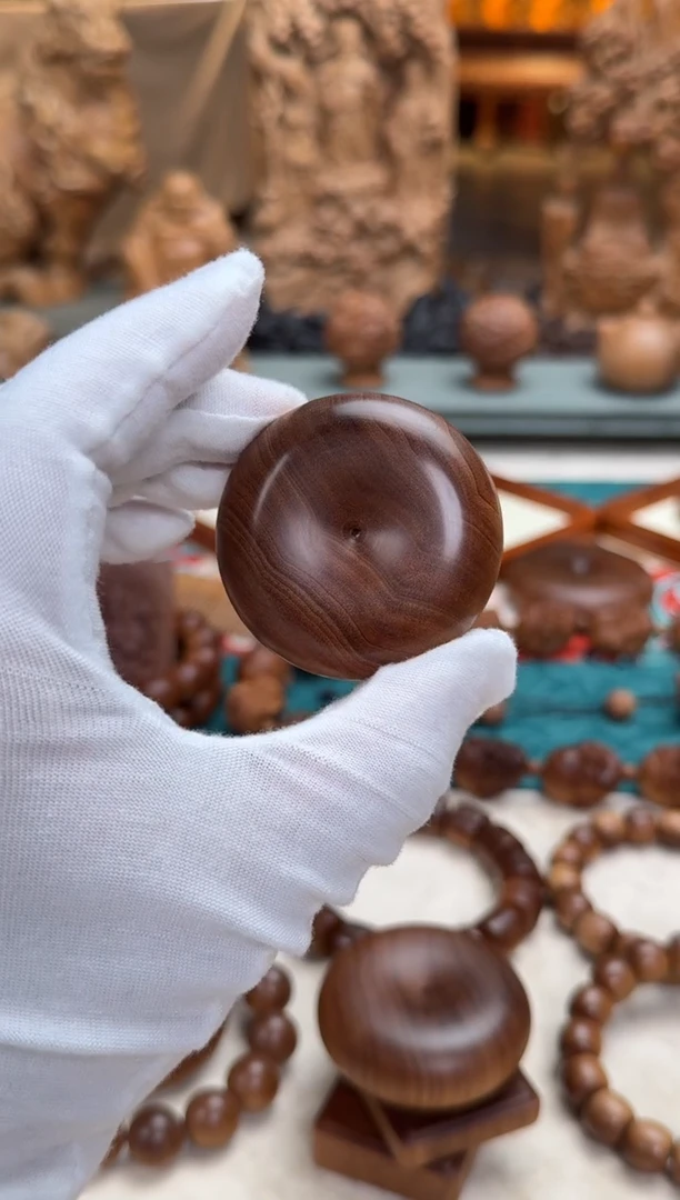 檀香木吊坠5X2平安扣 印度老山檀香