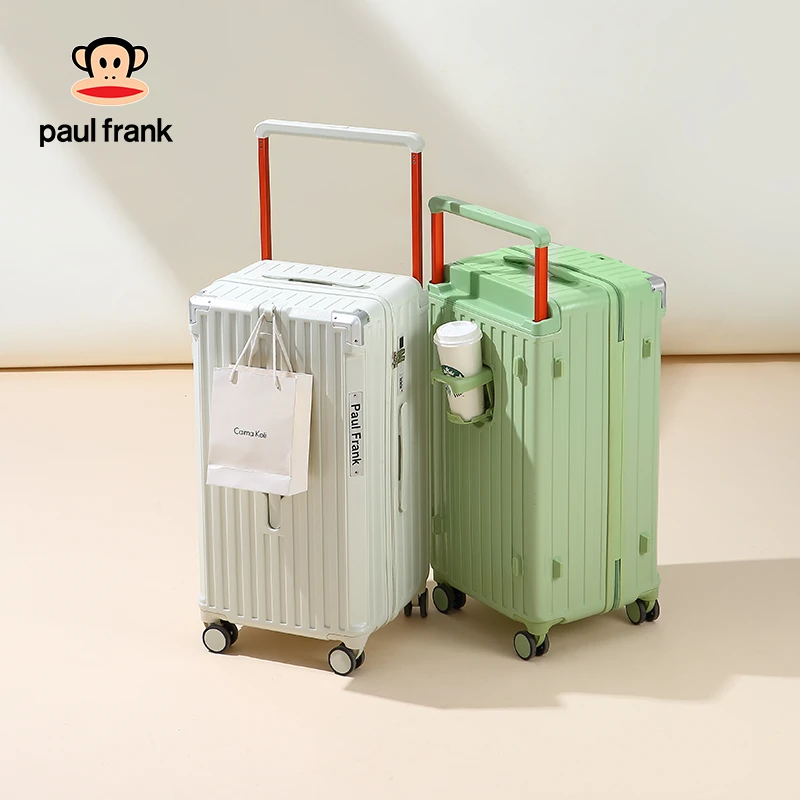 paul frank/大嘴猴宽拉杆铝框行李箱20寸登机箱大容量行李拉杆箱