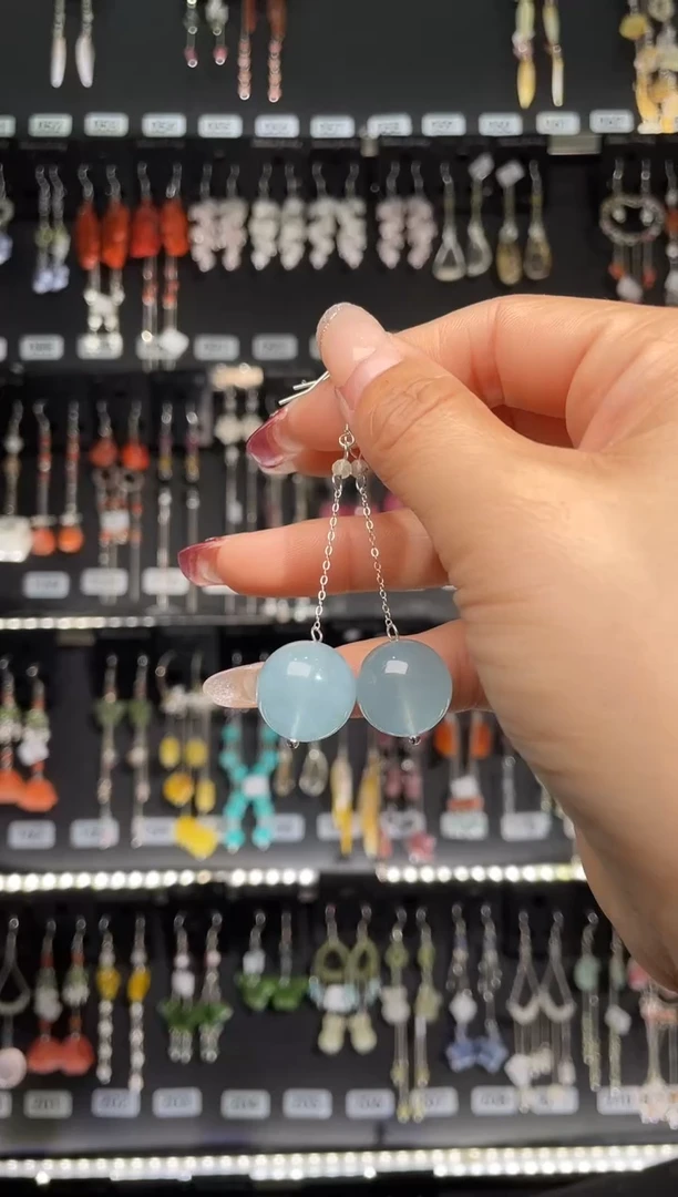 【闪购商品】紫晶耳饰银S925镶嵌 素笺.