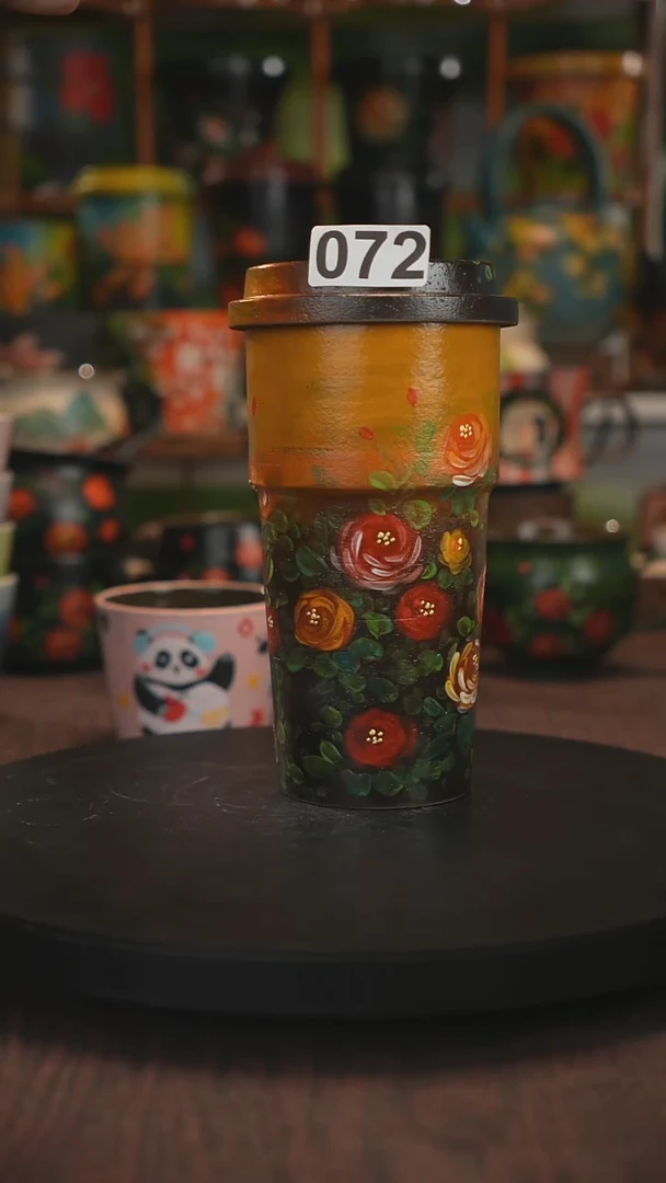 紫砂油画手绘釉下彩072