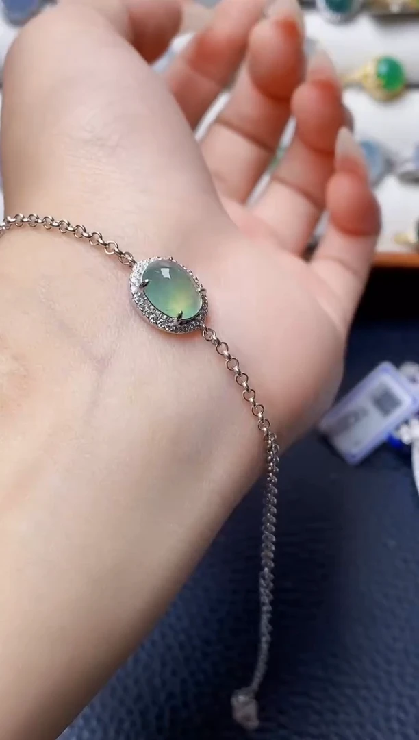 银S925镶嵌戒指翡翠1004