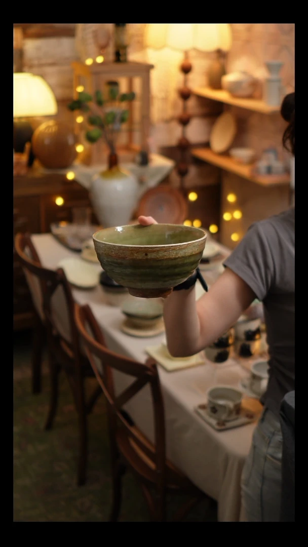 瓷片雾里工作室 面碗2个