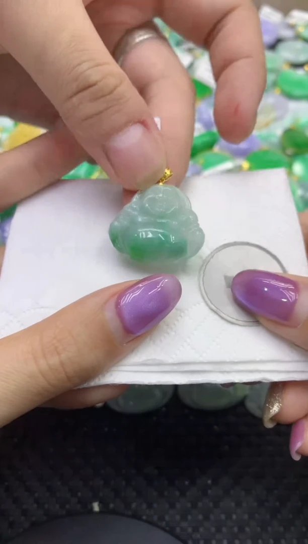 颈饰未镶嵌翡翠天然缅甸翡翠A货