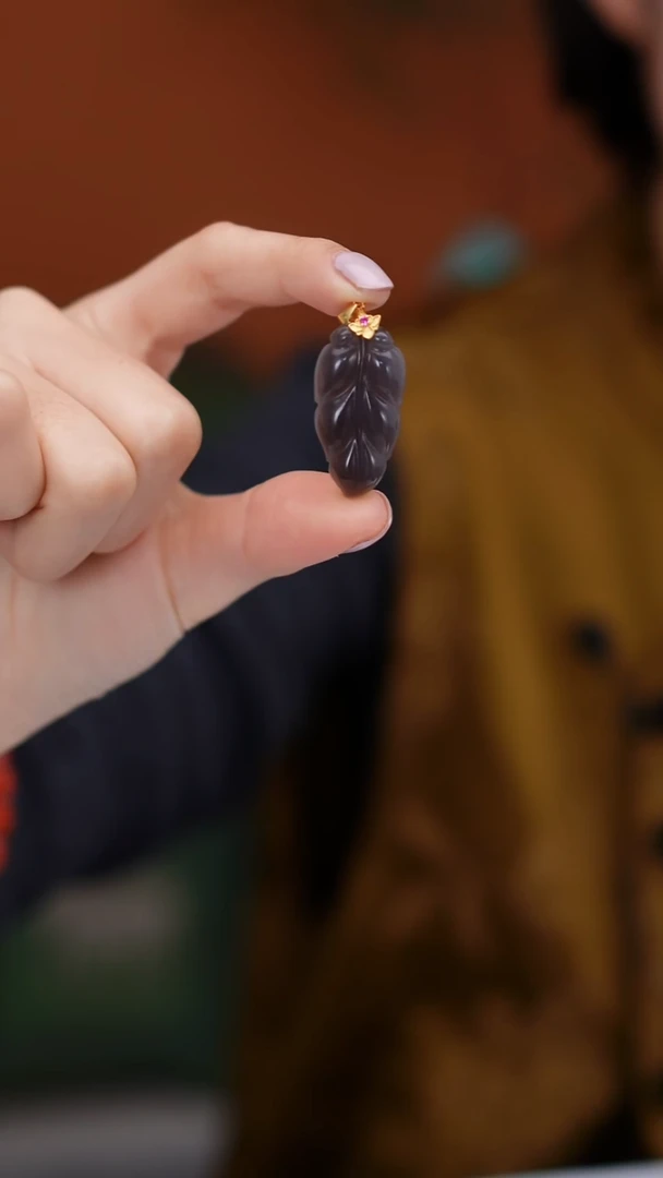 颈饰银S925镶嵌和田玉MZZ036和田玉挂坠