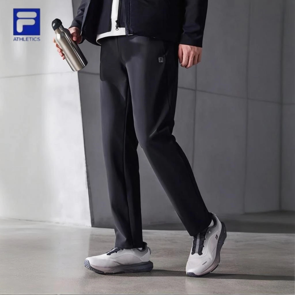 Fila/斐乐男士【质感经编】秋季新款高弹舒适运动长裤A11M541607F