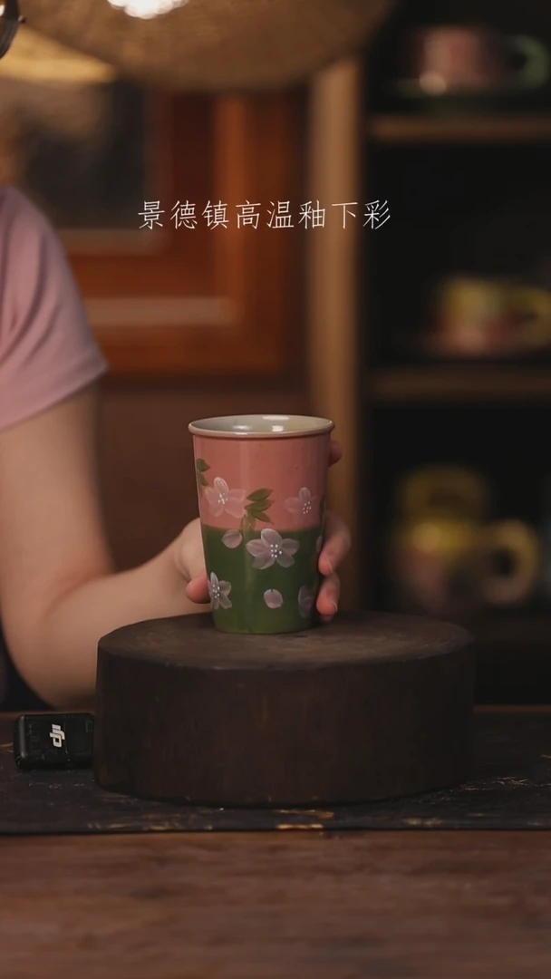 陶瓷景德镇高温釉下手绘陶瓷072