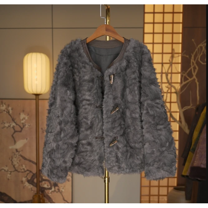 【裘光凝华-外套】中式重工冬季外套3970