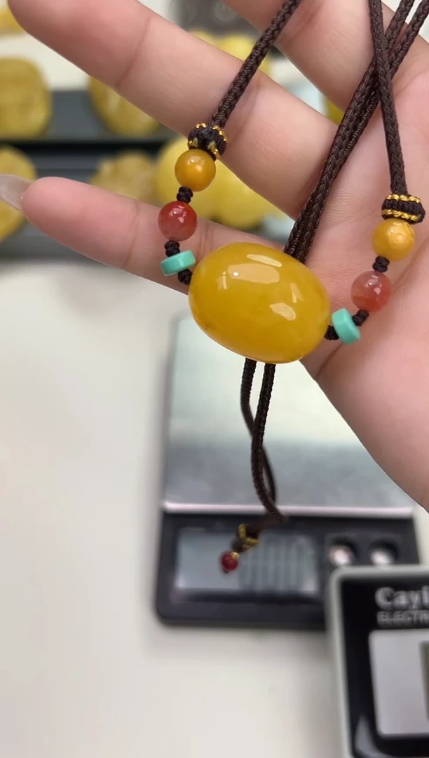 裸石琥珀未镶嵌琥珀蜜蜡吊坠
