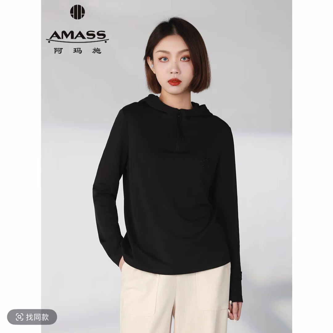 AMASS阿玛施时尚休闲百搭舒适帽兜卫衣5300662