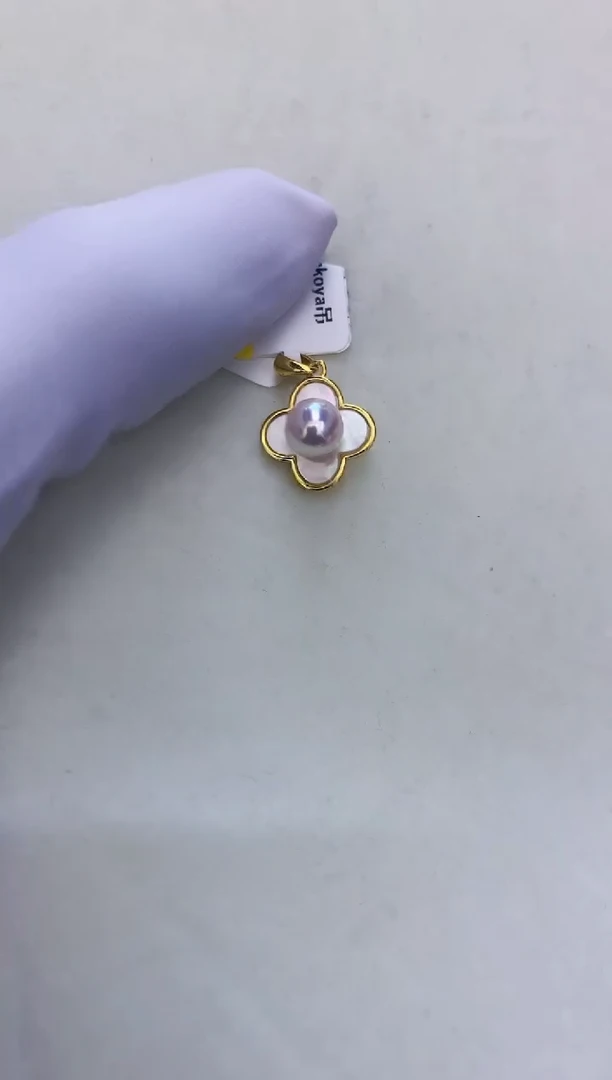 银S925镶嵌DA海水珍珠 GD215 吊坠